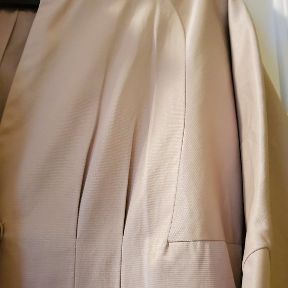 Vertigo Paris Cream Long Coat Jacket with  Snap Front Size L - Picture 5 of 10